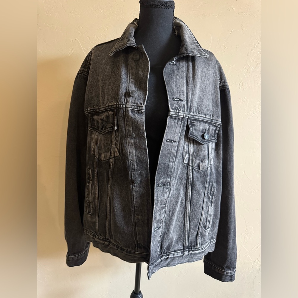 Balenciaga Charcoal Denim Jacket - Picture 3 of 13